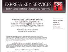 Tablet Screenshot of expresskeyservices.co.uk